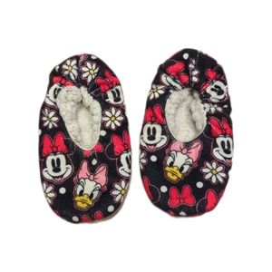 7/8 Minnie Mouse & Daisy Duck House Grippy Non-Skid Slippers